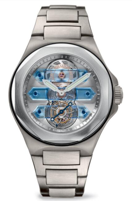 Replica Girard Perregaux Laureato Tourbillon with Three Spinel Brigdes 99071-27-001-21A watch
